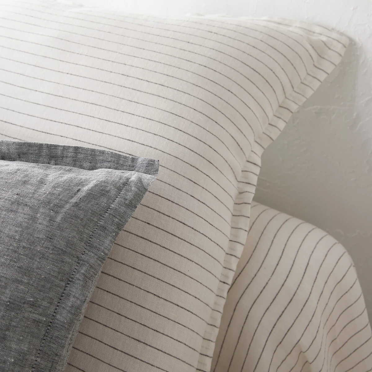 Linot Striped 100% Washed Linen Duvet Cover – image 4