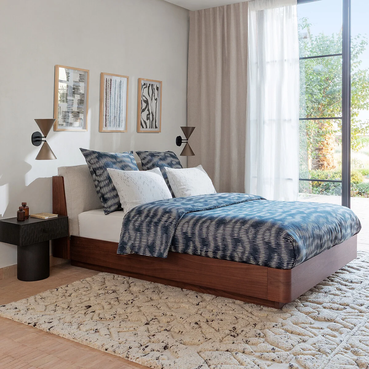 Vittore Washed Cotton Satin Duvet Cover – image 2