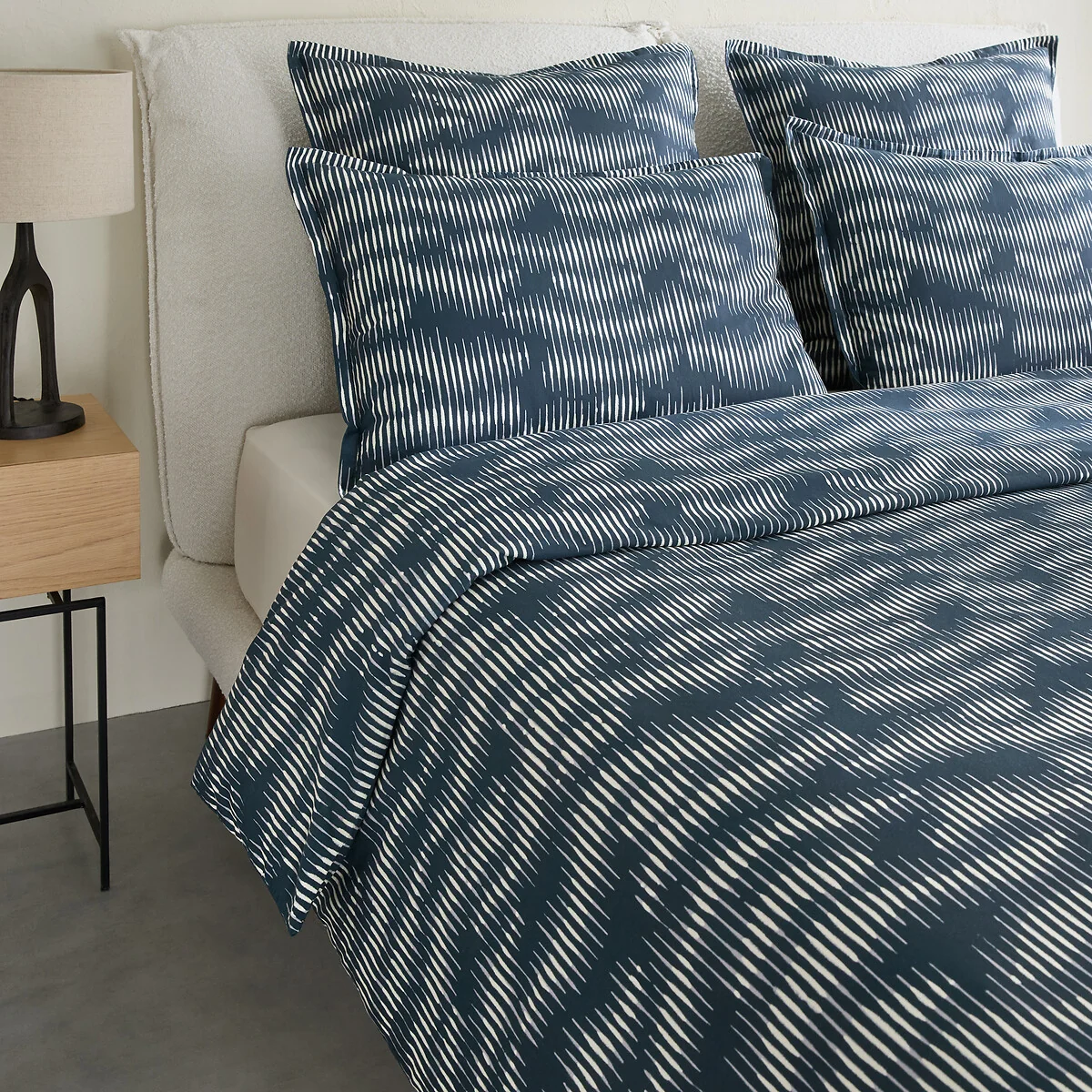 Vittore Washed Cotton Satin Duvet Cover – image 3