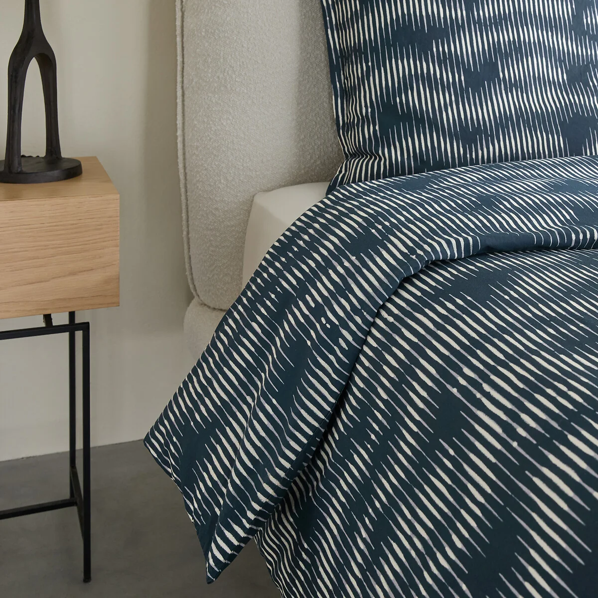 Vittore Washed Cotton Satin Duvet Cover – image 4