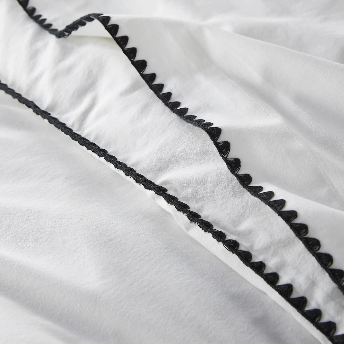 Les Signatures - Merida Embroidered Washed Cotton Duvet Cover – image 5