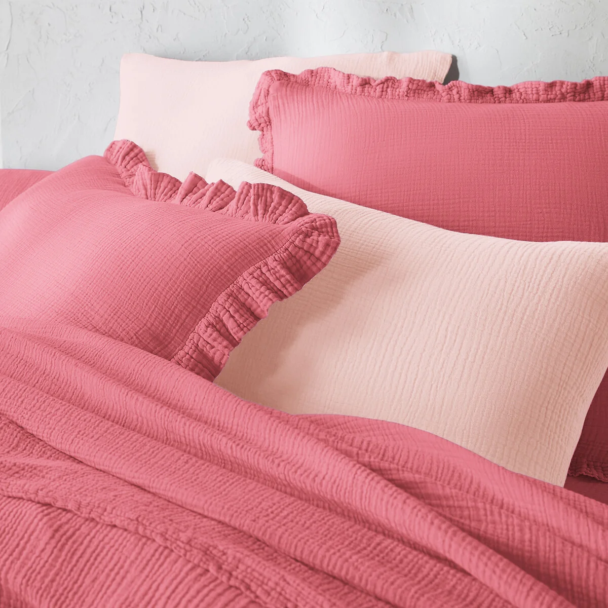 Kumla Plain Cotton Muslin Duvet Cover – image 3