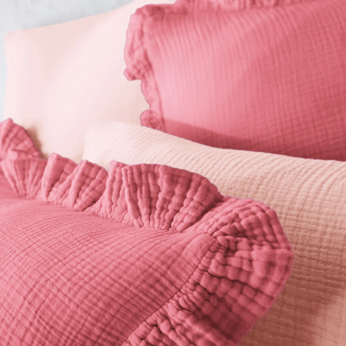 Kumla Plain Cotton Muslin Duvet Cover – image 4