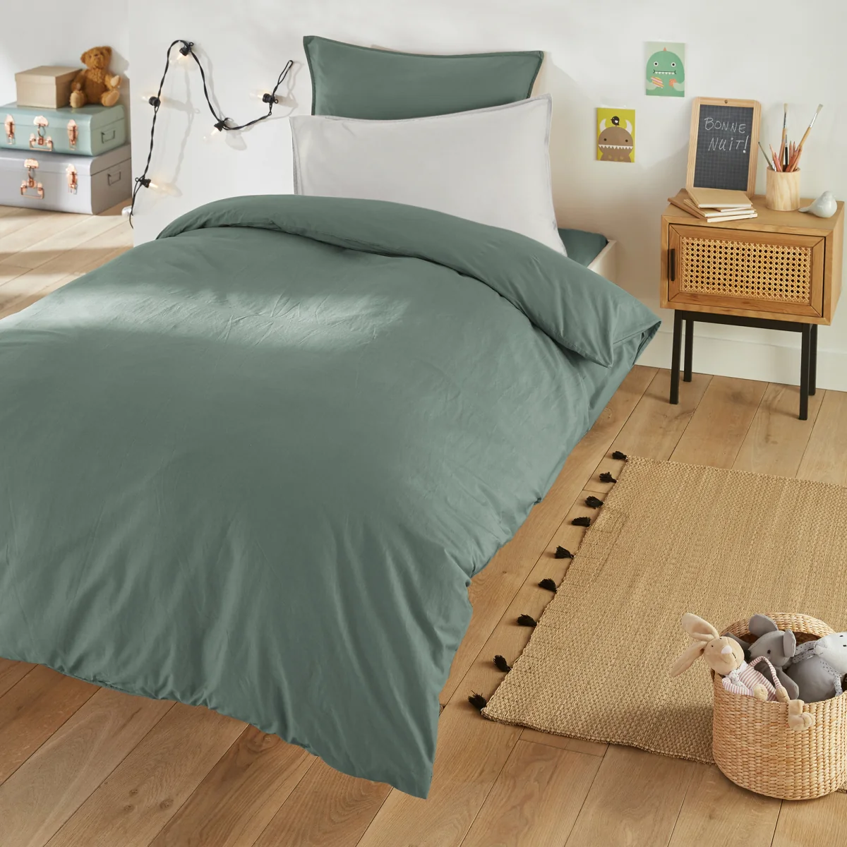 Scenario 100% Washed Cotton Duvet Cover – image 2