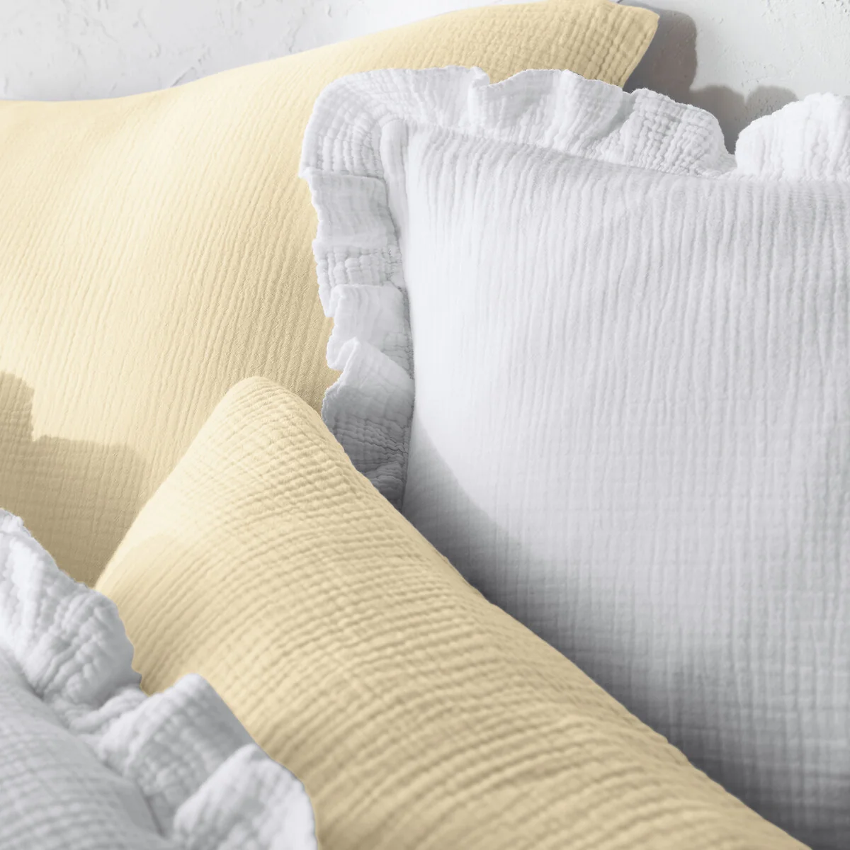 Kumla Plain 100% Cotton Muslin Duvet Cover – image 2