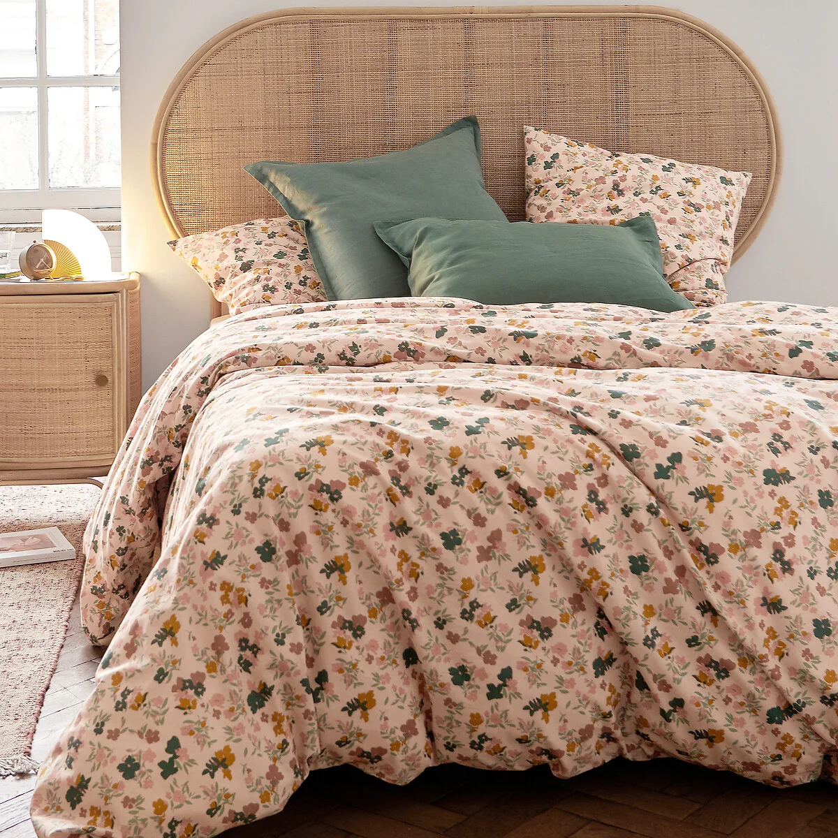 Callas Floral 100% Washed Cotton Duvet Cover – image 1