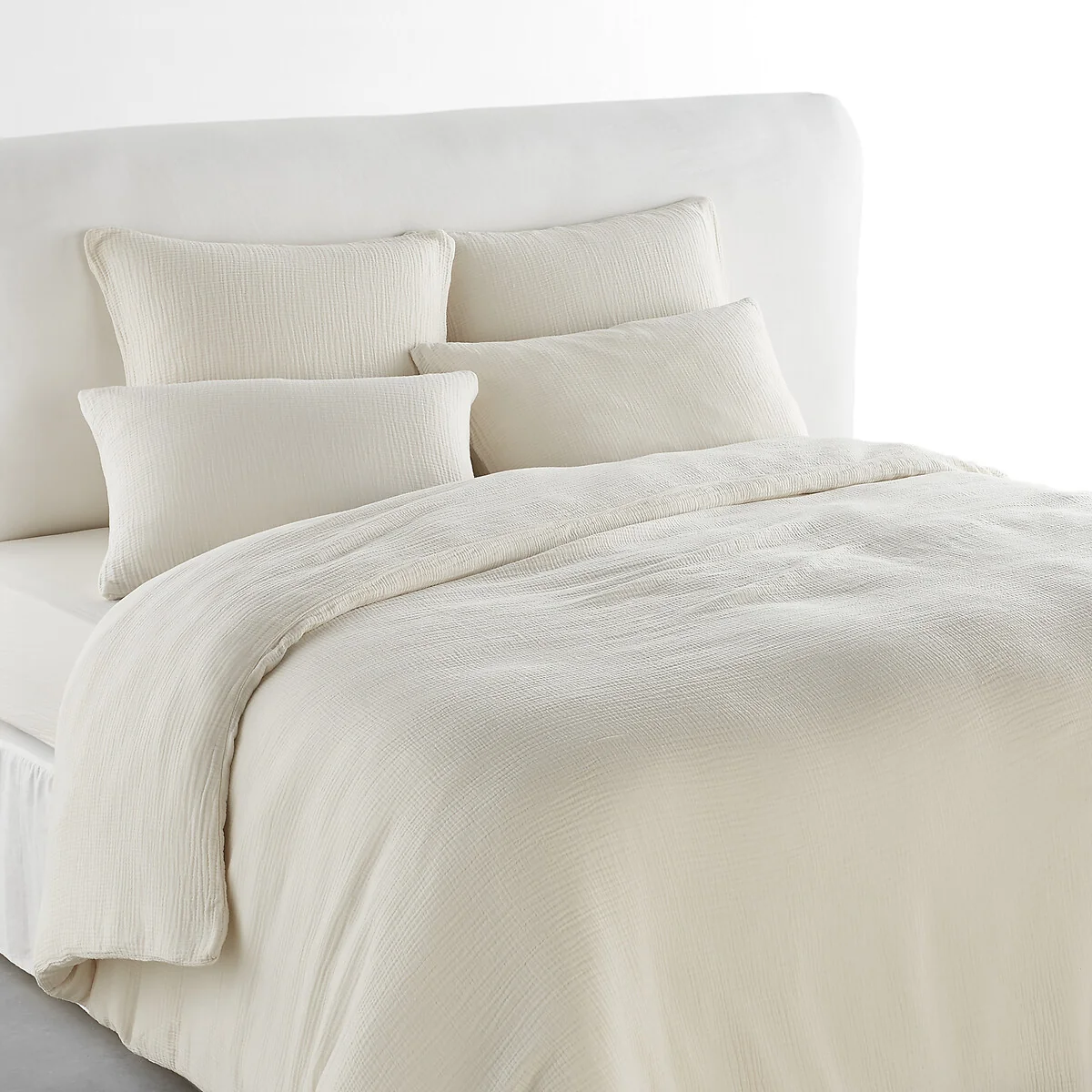 Yafa 100% Organic Cotton Muslin 200 Thread Count Duvet Cover – image 1