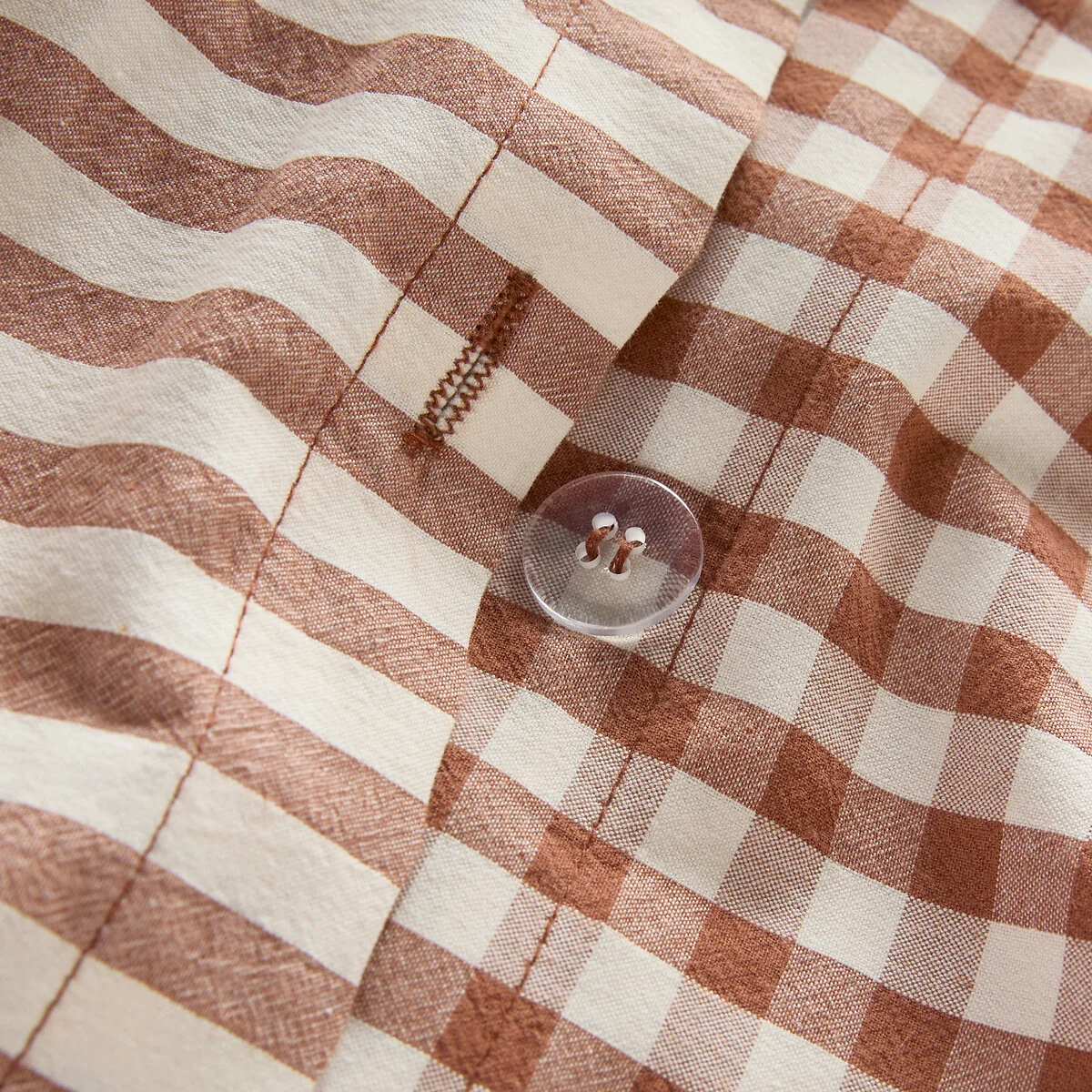 Cottage Checked 100% Cotton Seersucker Duvet Cover – image 7