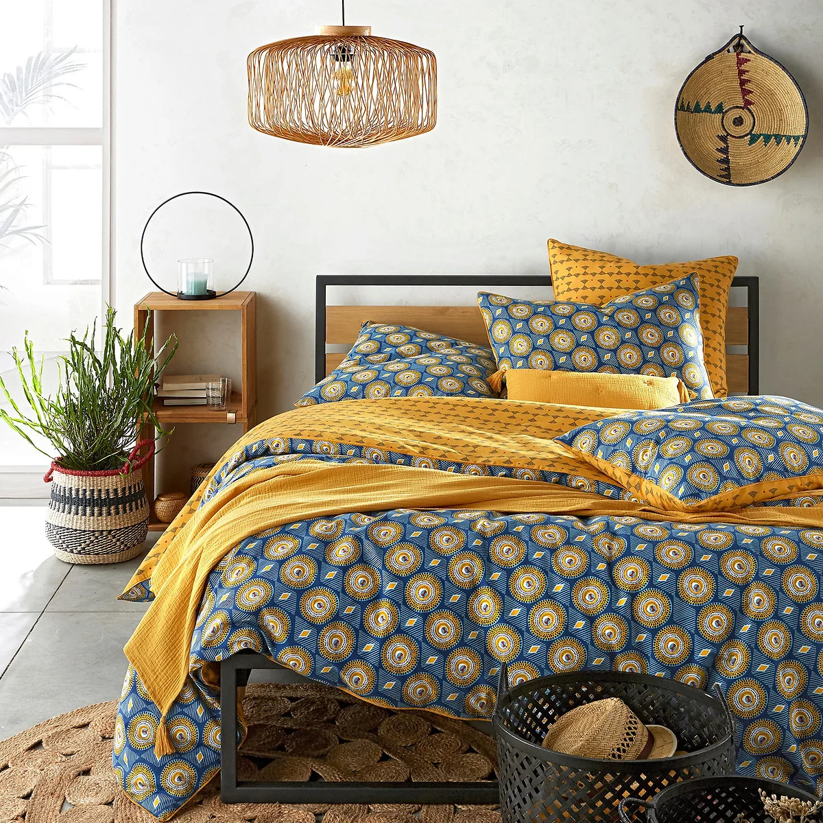 Wax Graphic 100% Cotton Duvet Cover – image 1