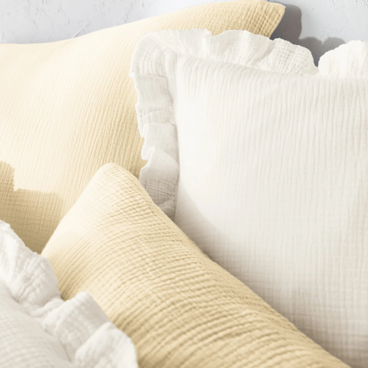 Kumla Plain 100% Cotton Muslin Duvet Cover – image 3