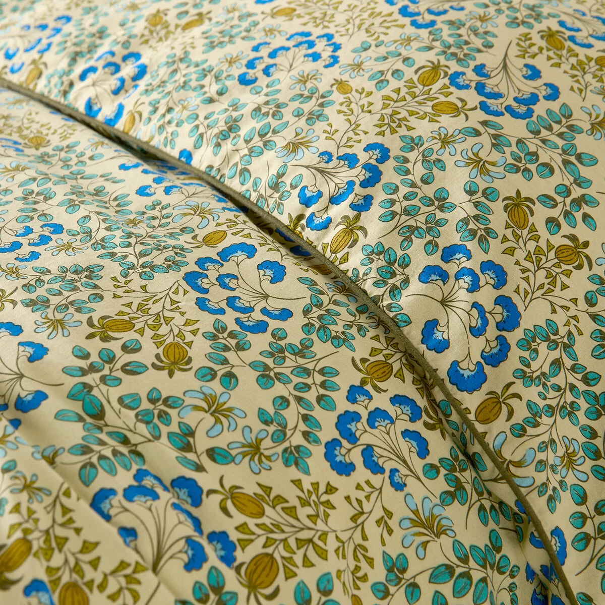 Hanoi Floral Print Washed Cotton Duvet Cover – image 5