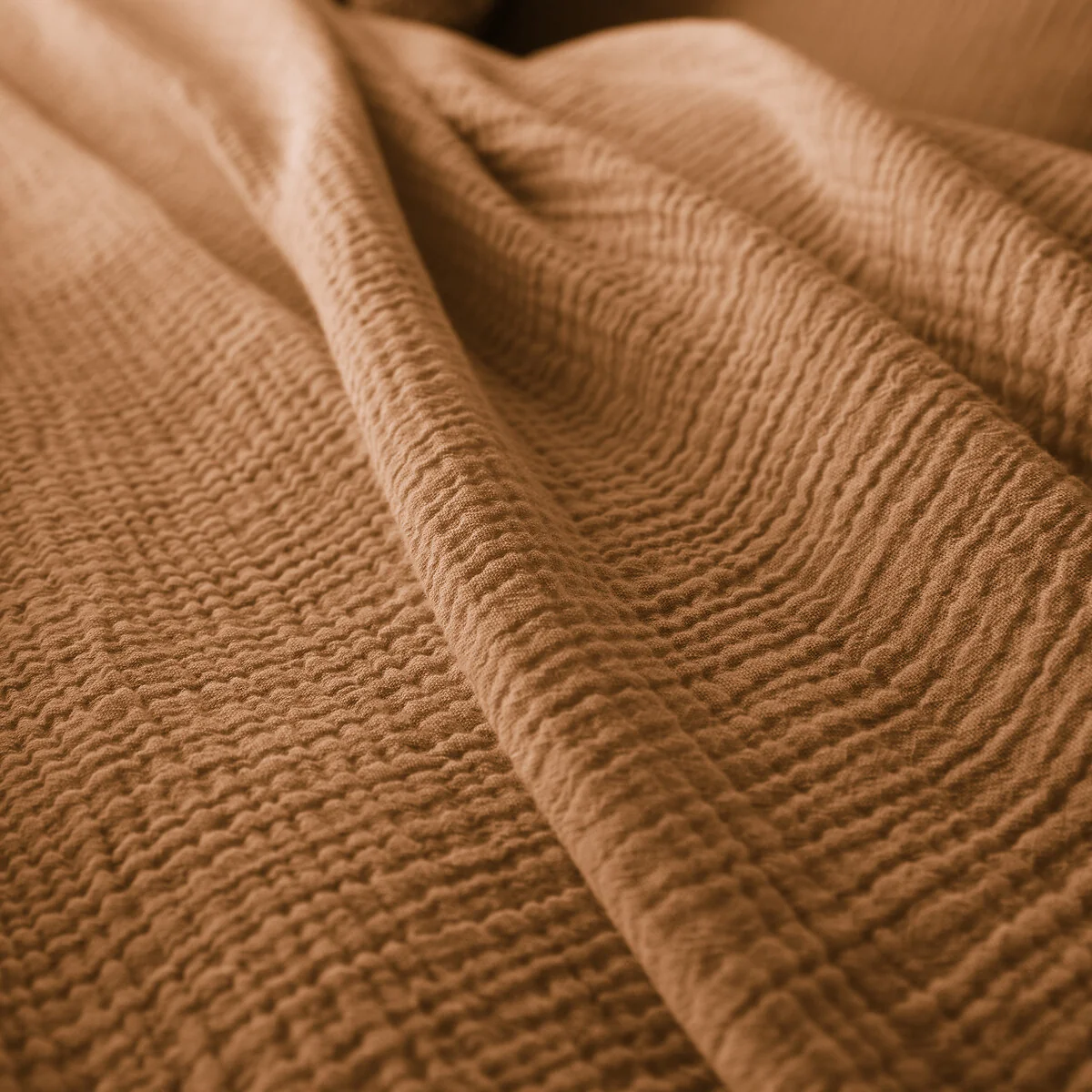 Kumla Plain 100% Cotton Muslin Duvet Cover – image 4
