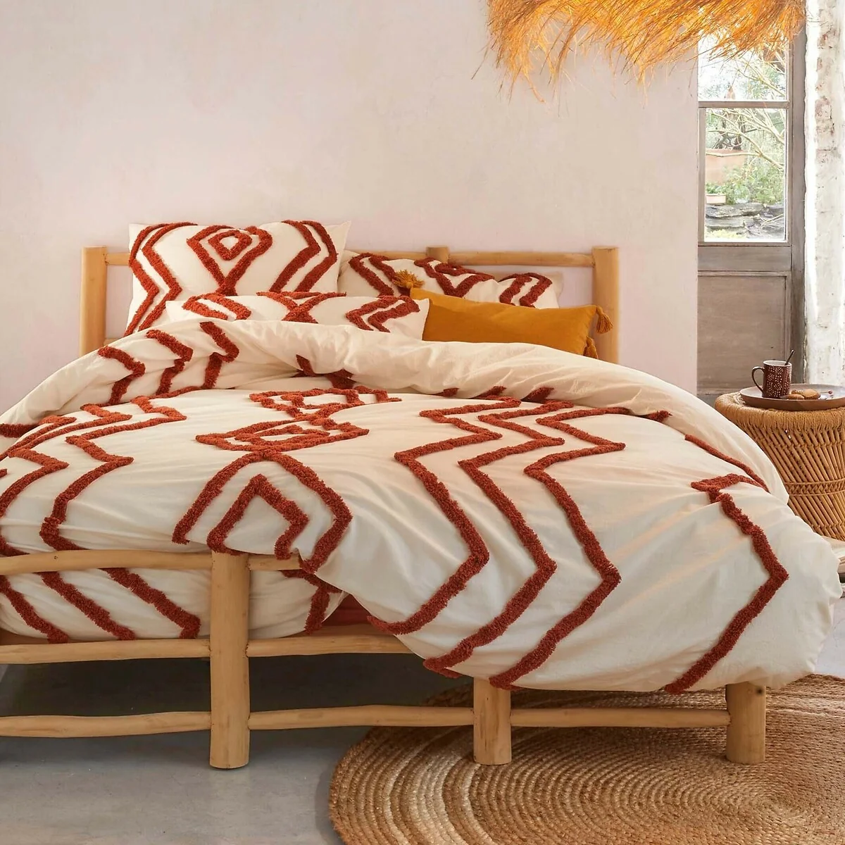 Madiba Boho Tufted 100% Cotton Duvet Cover – image 1