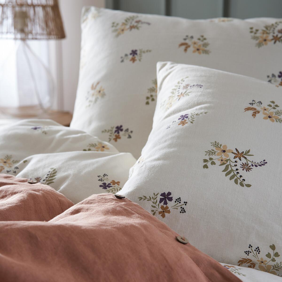 Véra Floral Cotton / Washed Linen Duvet Cover – image 4