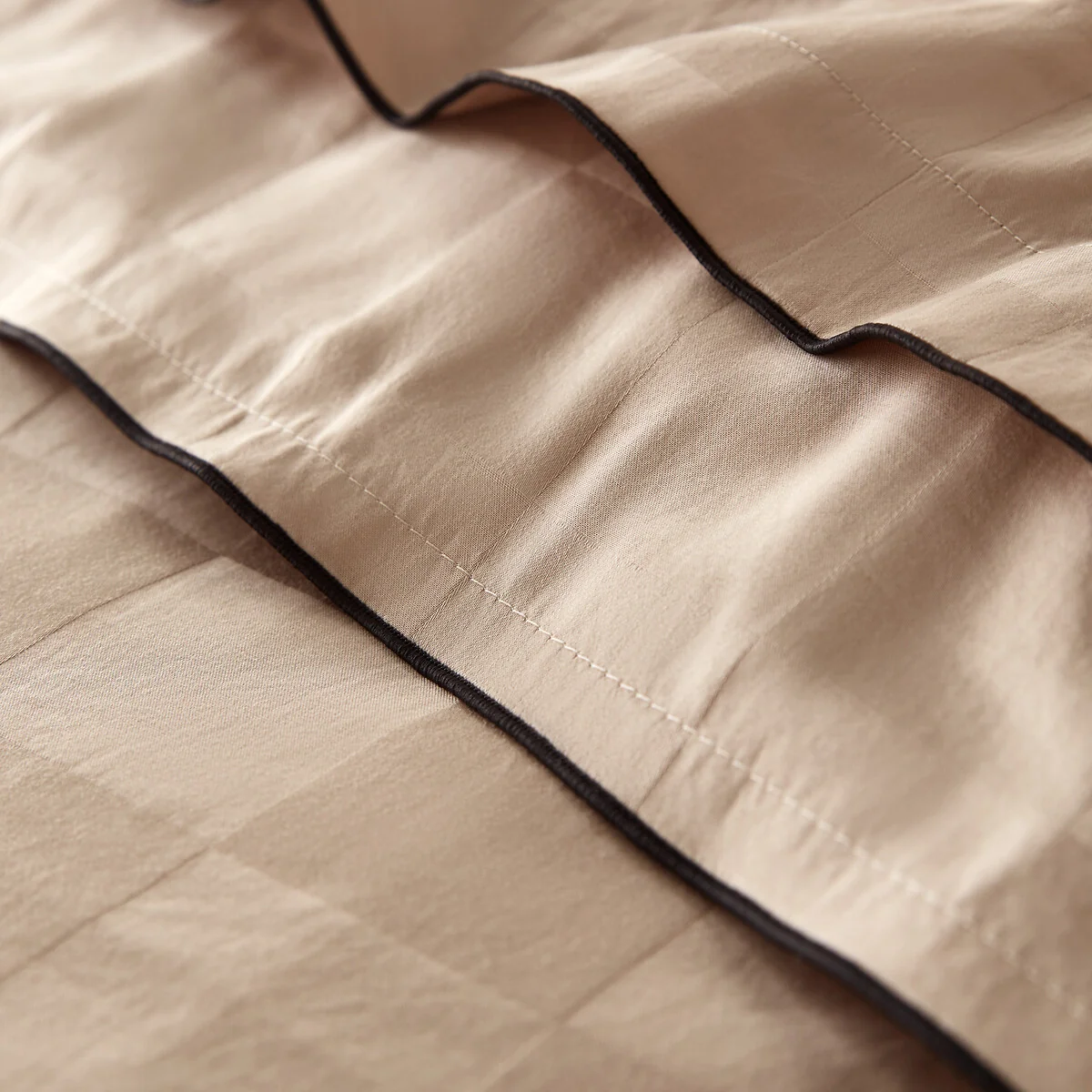 Victor Checkerboard 100% Washed Cotton Satin 300 Thread Count Duvet Cover – image 3