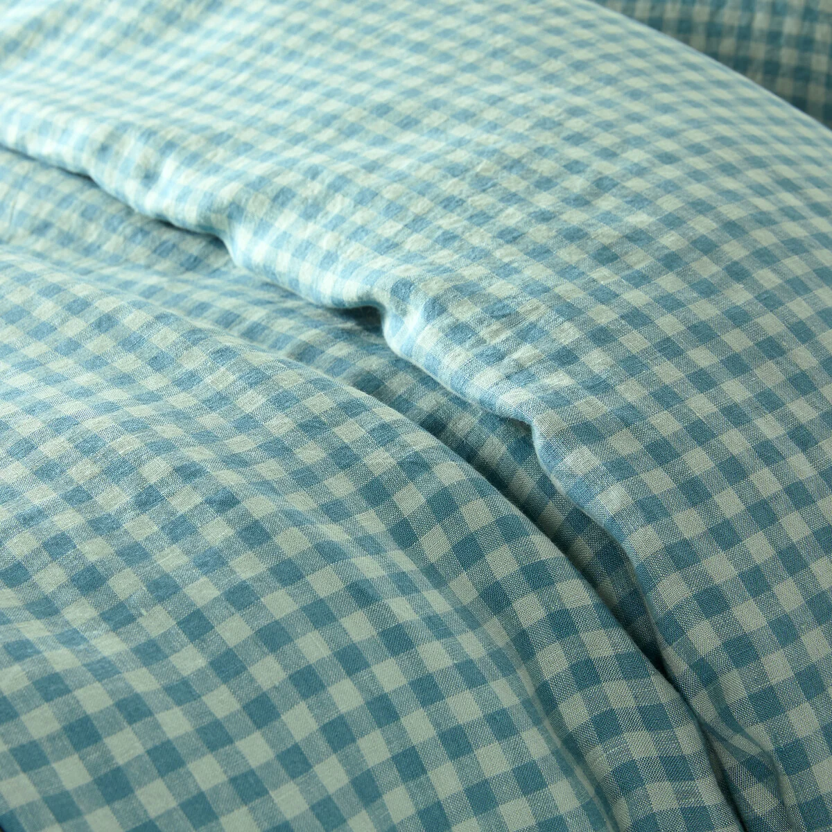 Acélie Blue Washed Linen Duvet Cover – image 5