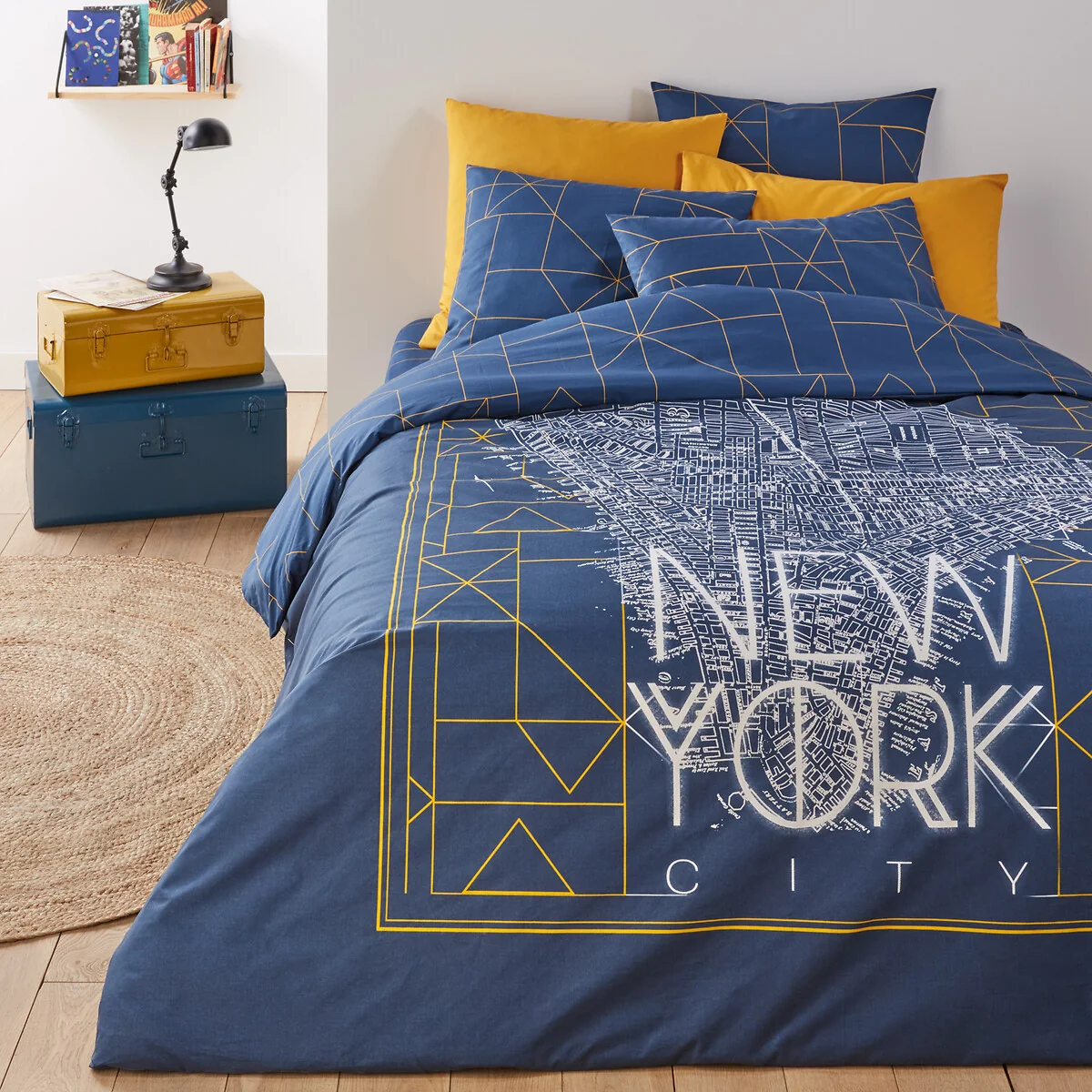 Dwight Geometric New York 100% Cotton Duvet Cover – image 2