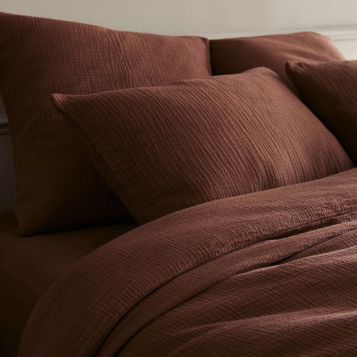 Yafa 100% Organic Cotton Muslin 200 Thread Count Duvet Cover – image 3