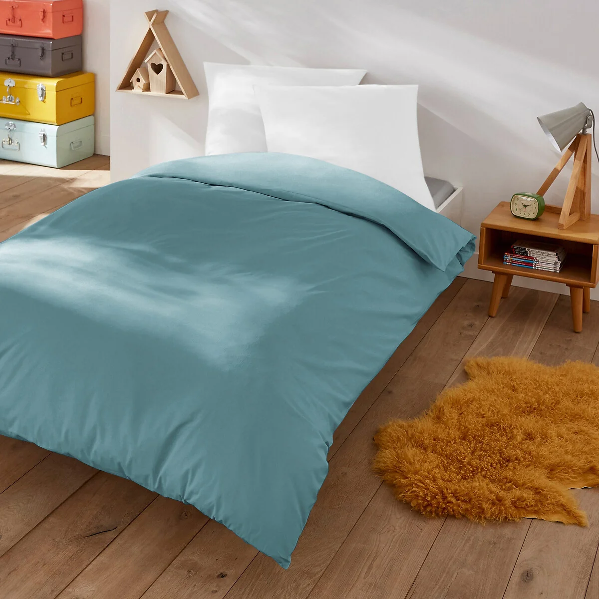 Scenario Plain Polycotton Duvet Cover – image 2