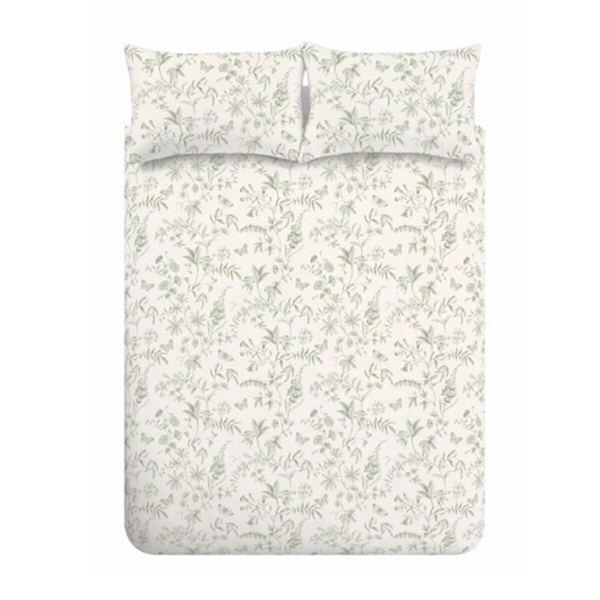 Thea Floral 200 Thread Count Cotton Reversible Duvet Cover Set – image 2