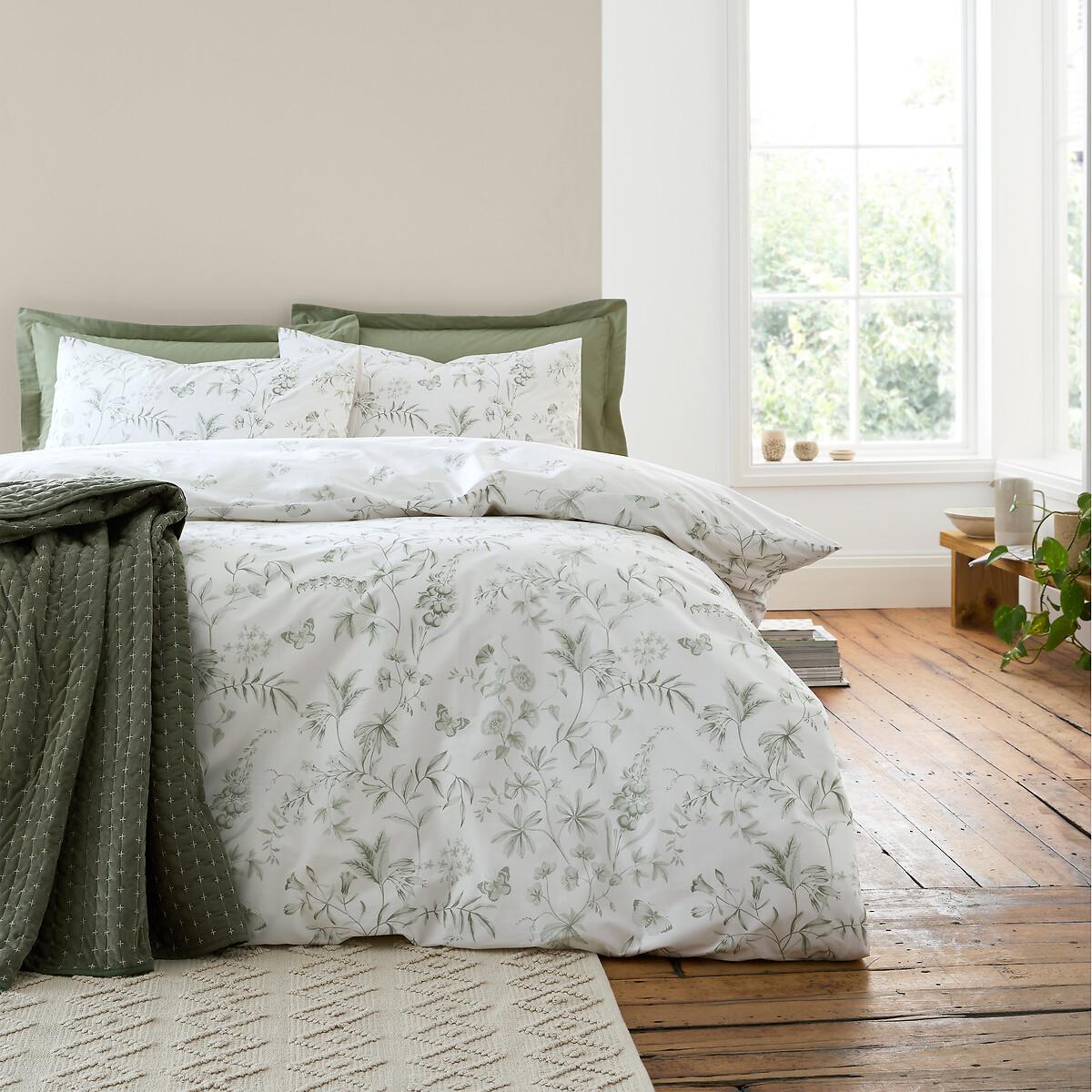 Thea Floral 200 Thread Count Cotton Reversible Duvet Cover Set – image 6