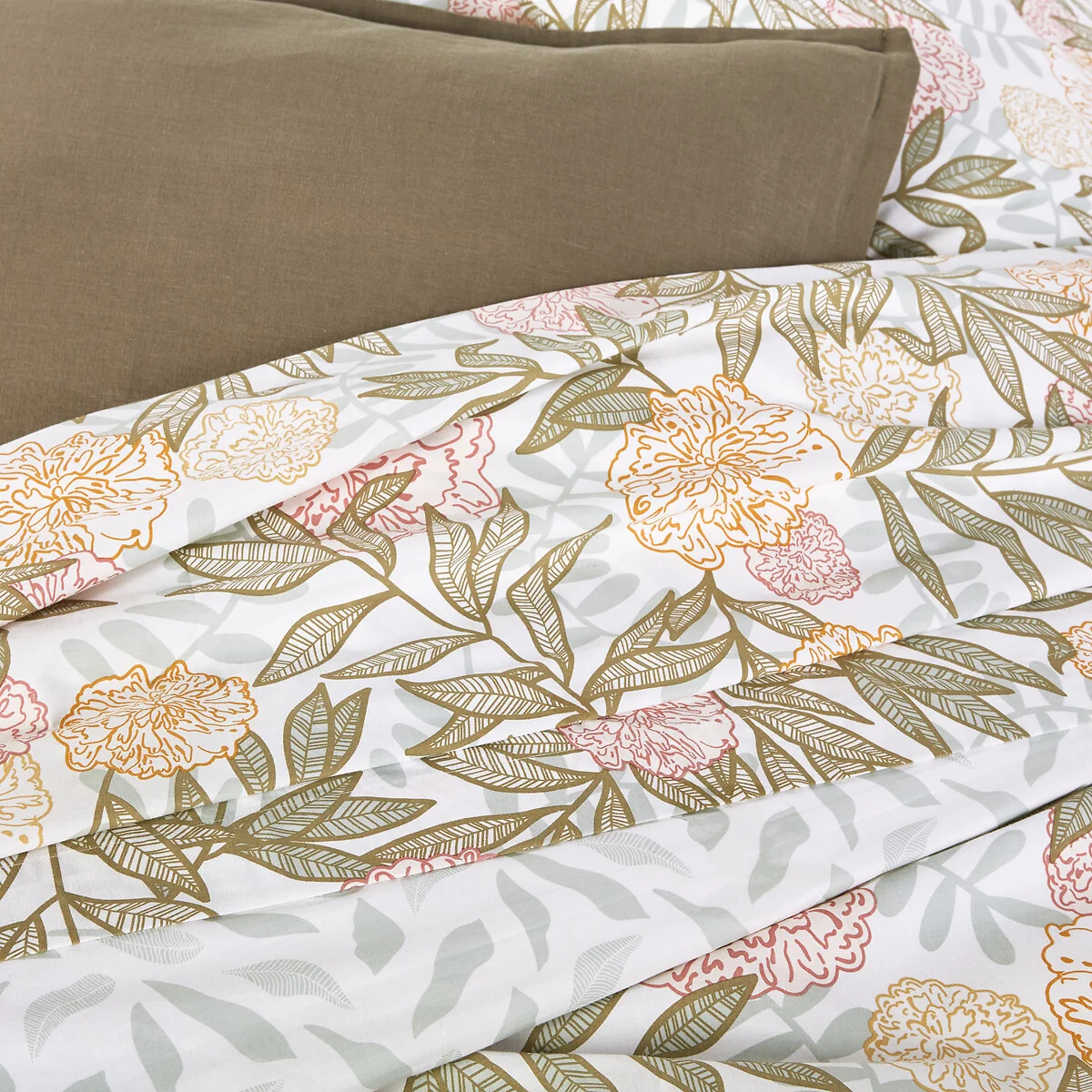Dolce Floral 100% Cotton Percale 200 Thread Count Duvet Cover – image 2