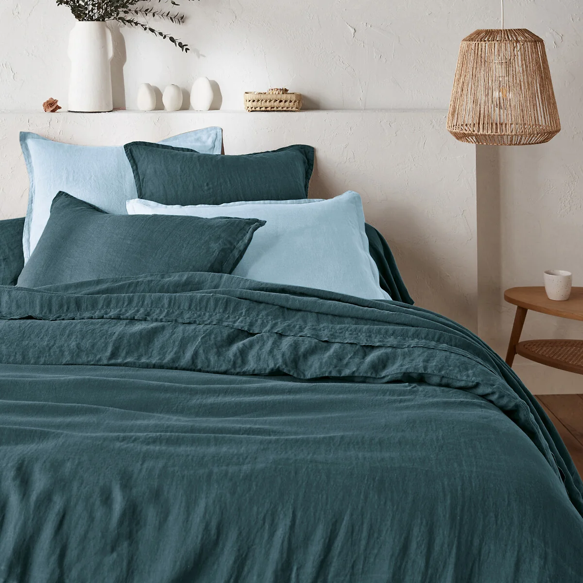 Linot Plain 100% Washed Linen Duvet Cover – image 2