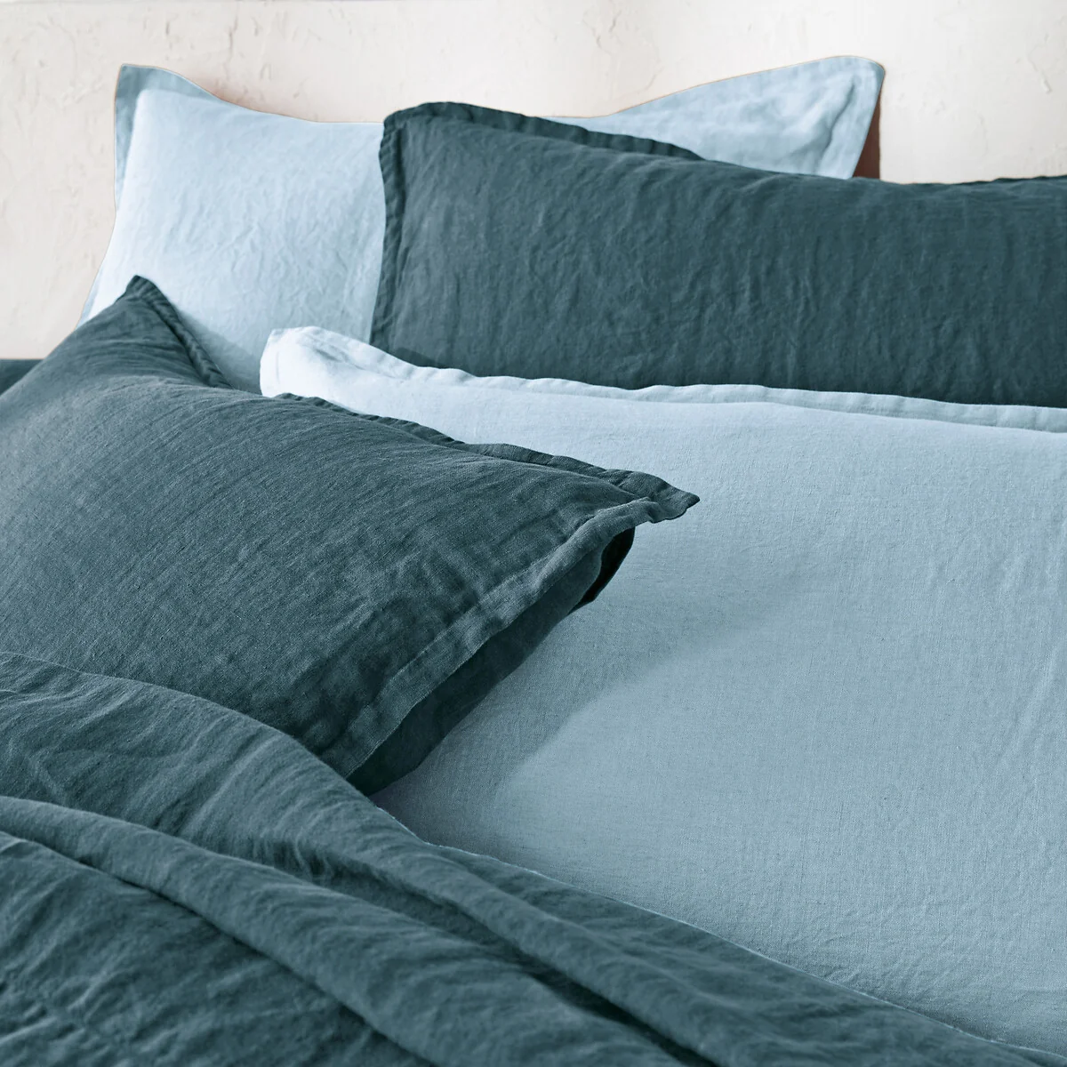 Linot Plain 100% Washed Linen Duvet Cover – image 1