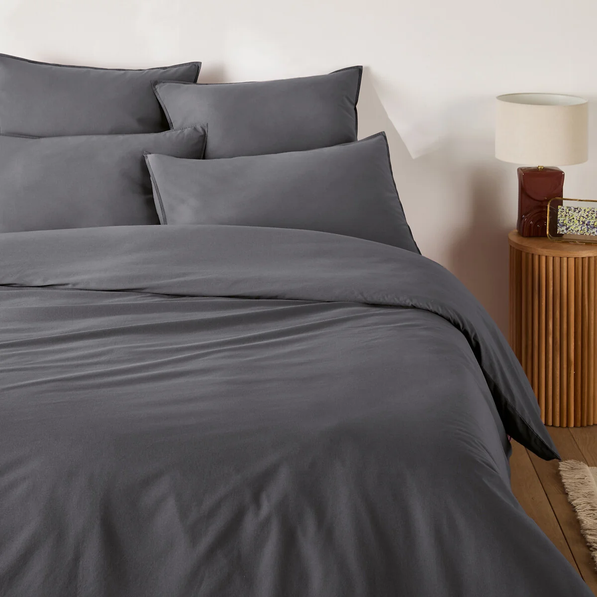 Scenario Plain 100% Washed Cotton Duvet Cover – image 5