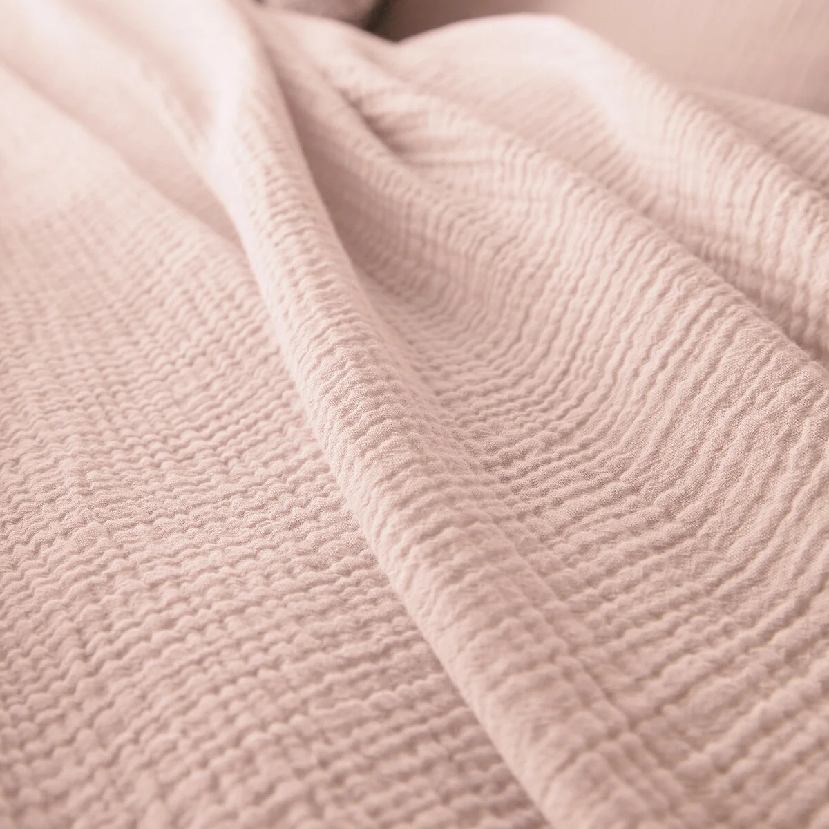 Kumla Plain 100% Cotton Muslin Duvet Cover – image 4