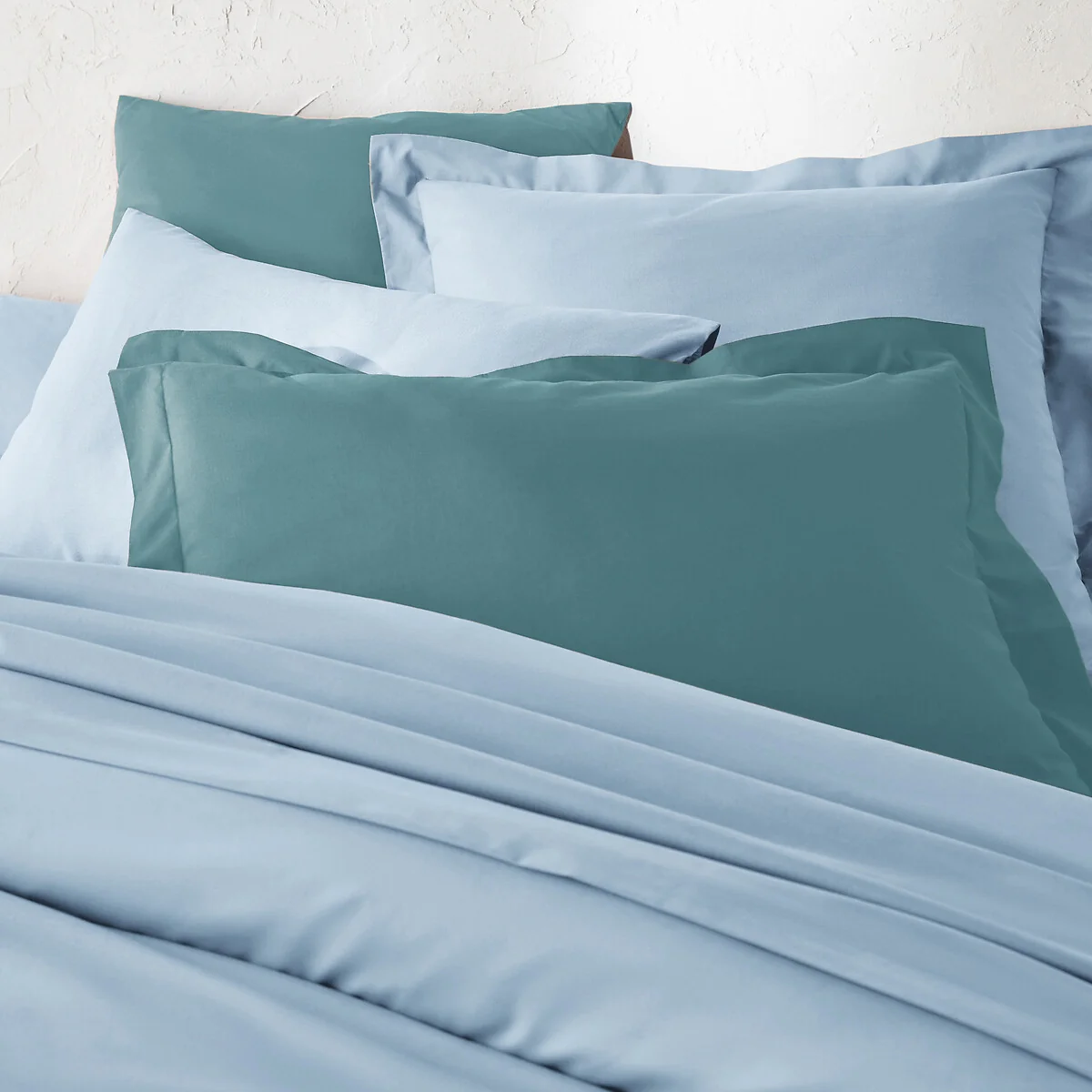 Scénario Plain 100% Cotton Zipped Duvet Cover – image 2