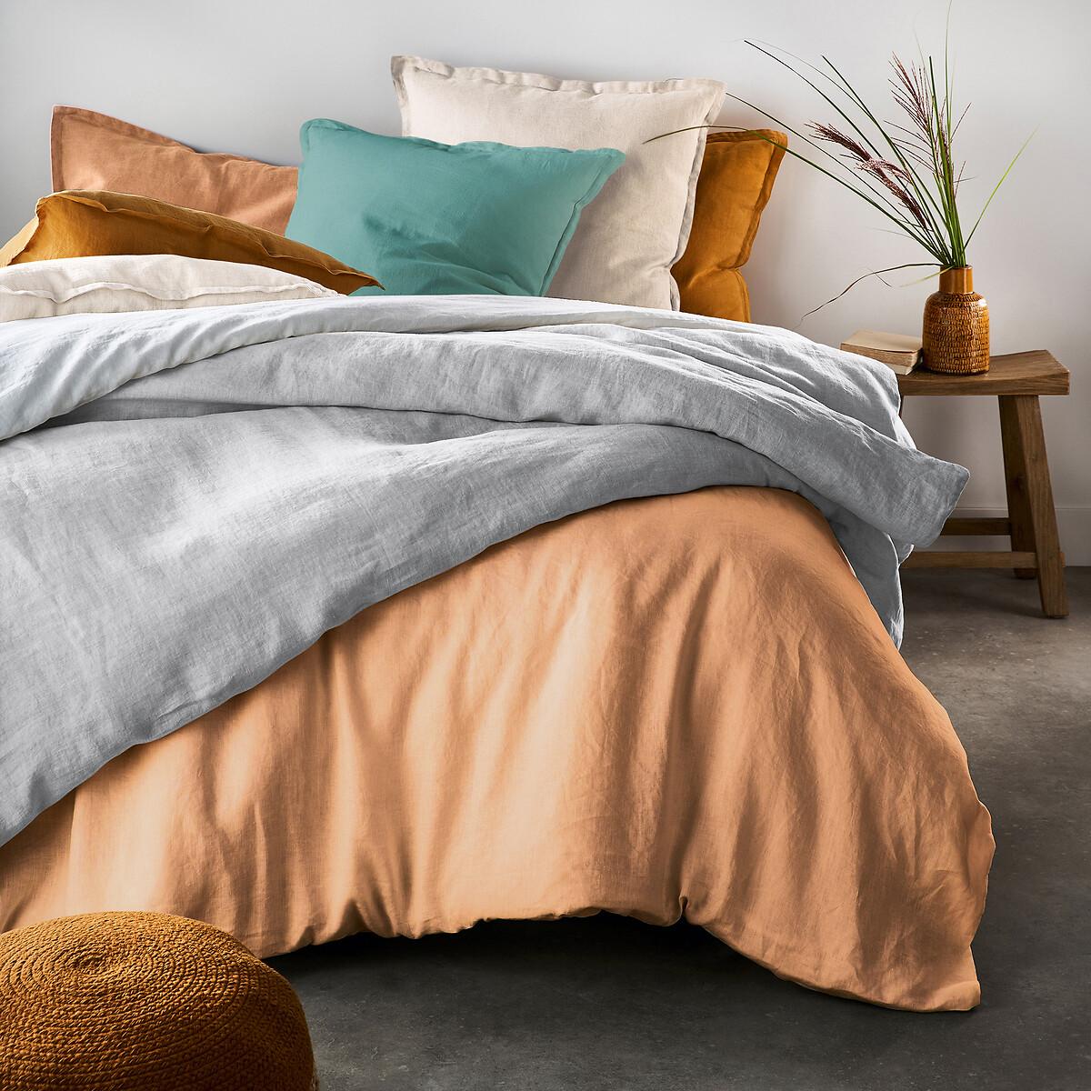 Linot Plain 100% Washed Linen Duvet Cover – image 12