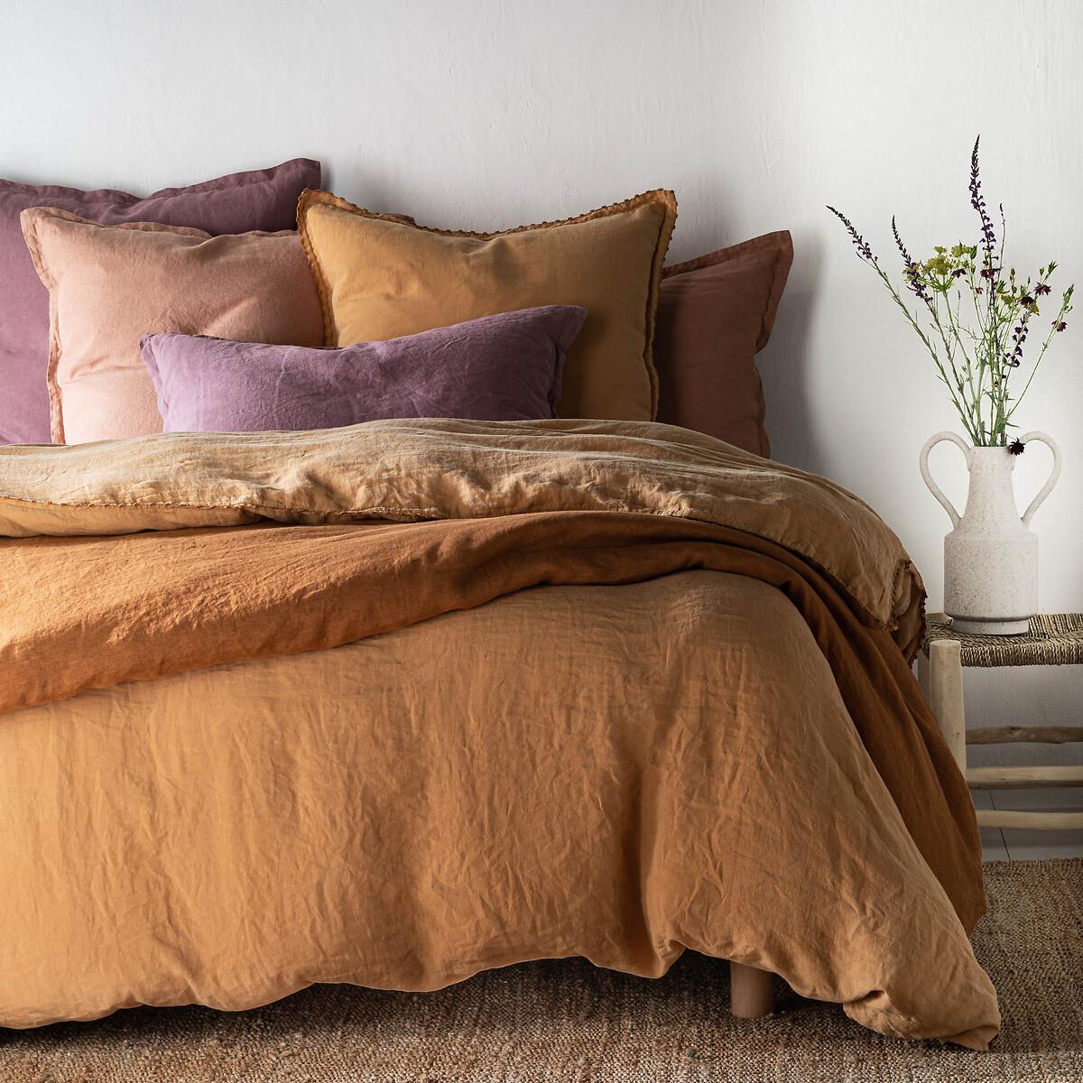 Linot Plain 100% Washed Linen Duvet Cover – image 14