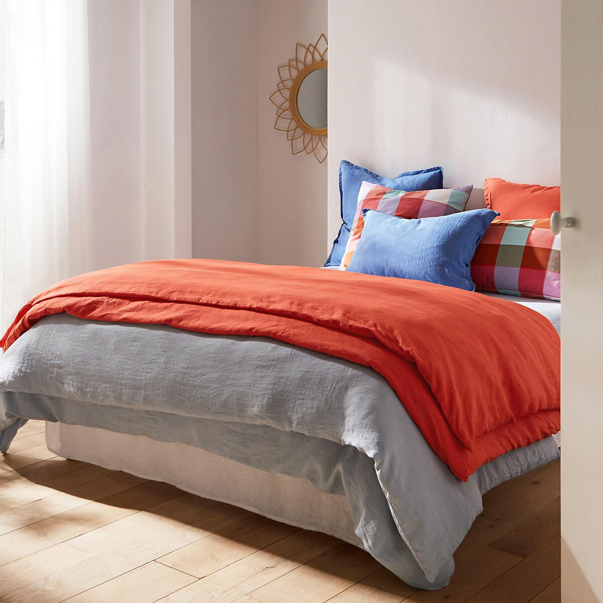 Linot Plain 100% Washed Linen Duvet Cover – image 5