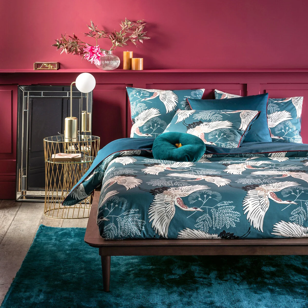 Grues Blue Percale Duvet Cover – image 1