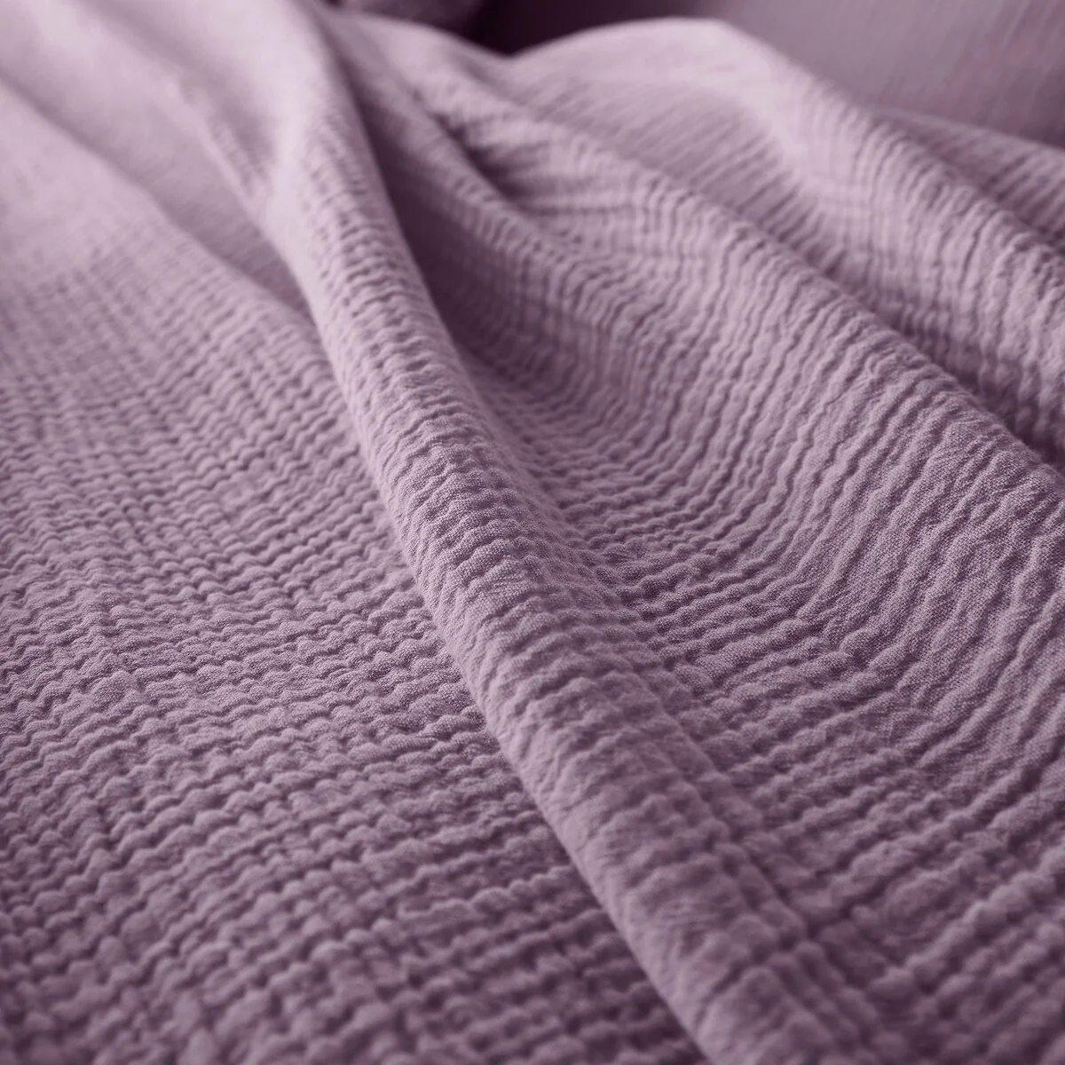 Kumla Plain Cotton Muslin Duvet Cover – image 4