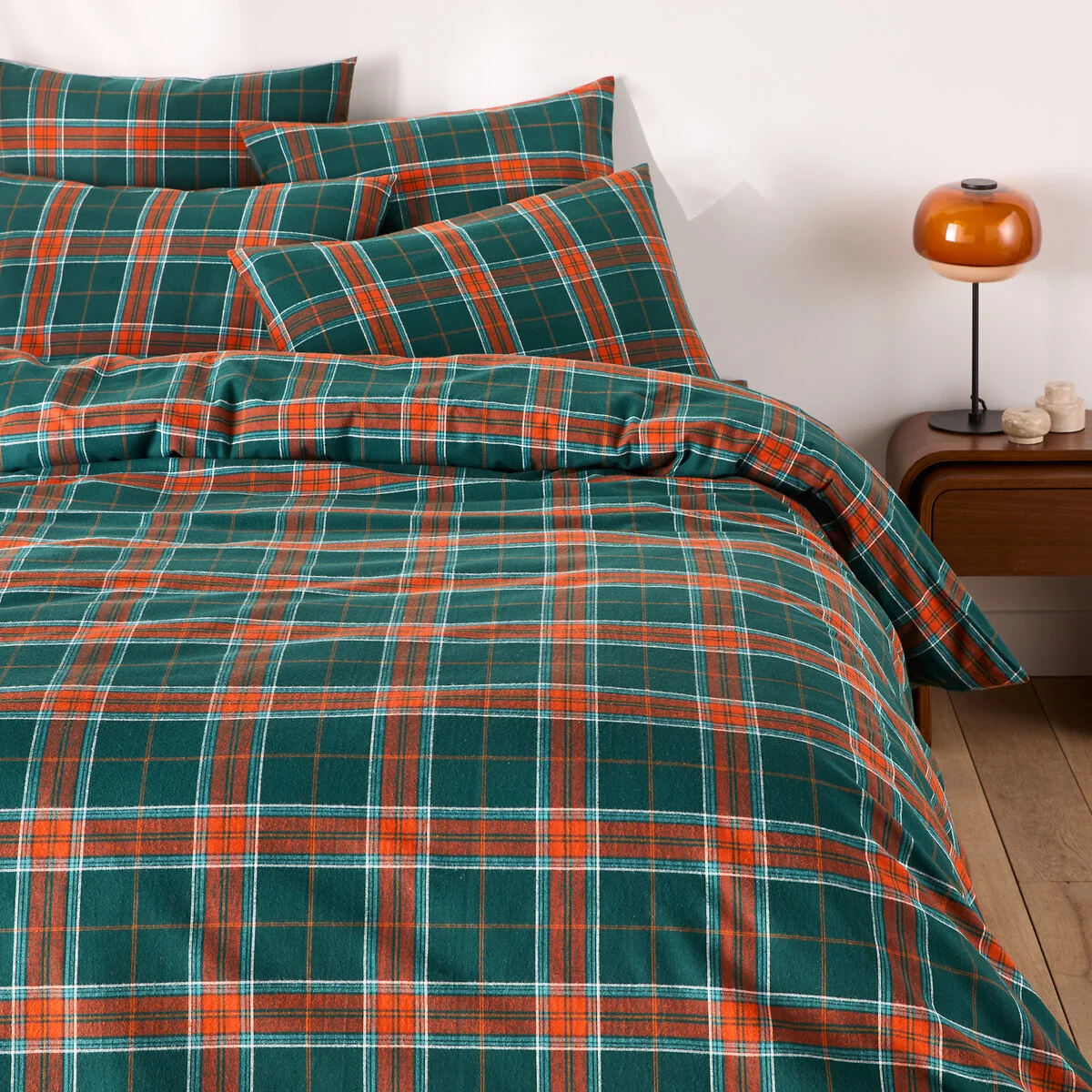 Jorasses Checked Flannel Duvet Cover – image 3