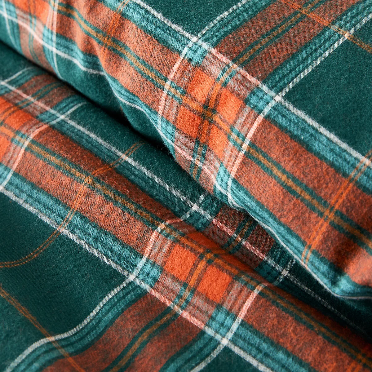Jorasses Checked Flannel Duvet Cover – image 5