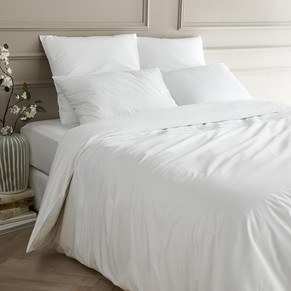 Florentina Embroidered 100% Cotton Percale Duvet Cover – image 2
