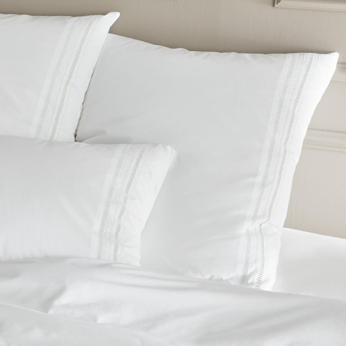 Florentina Embroidered 100% Cotton Percale Duvet Cover – image 3