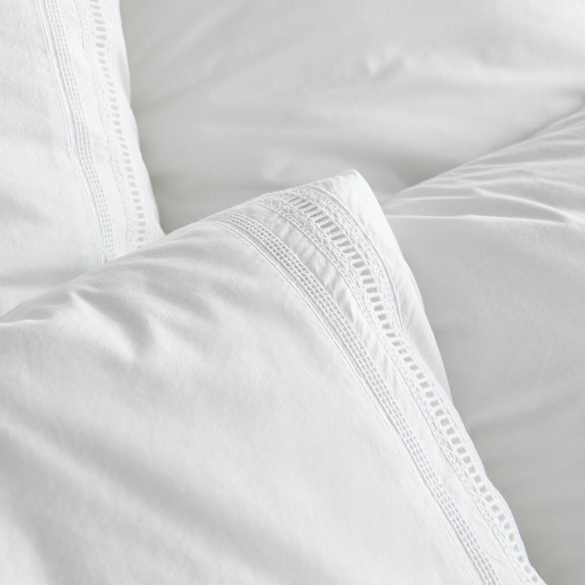 Florentina Embroidered 100% Cotton Percale Duvet Cover – image 5