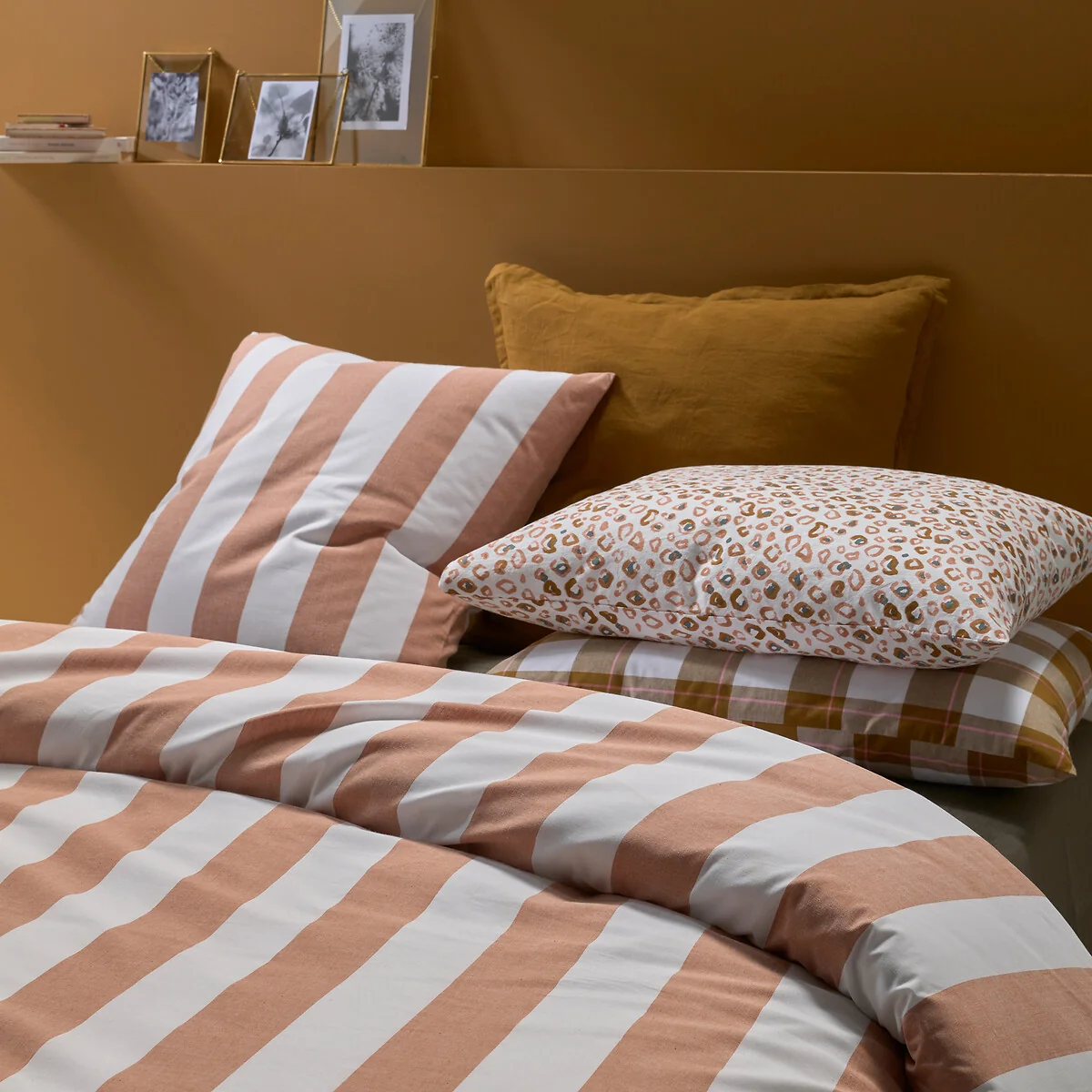Tamori Striped 100% Cotton Duvet Cover – image 2