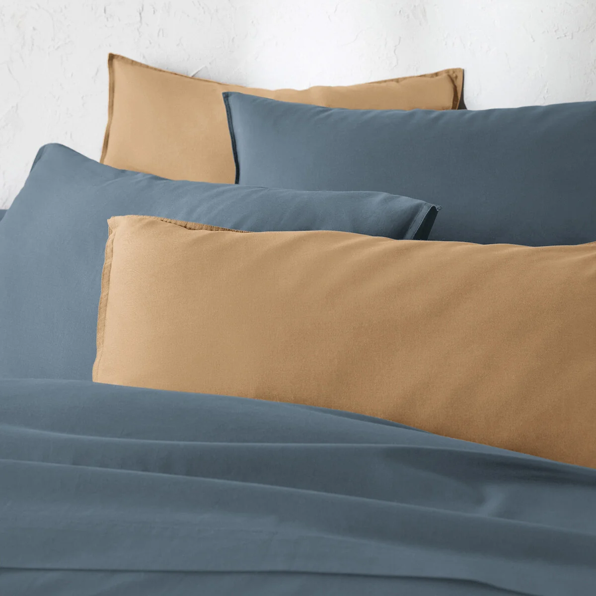 Scenario Plain 100% Washed Cotton Duvet Cover – image 2
