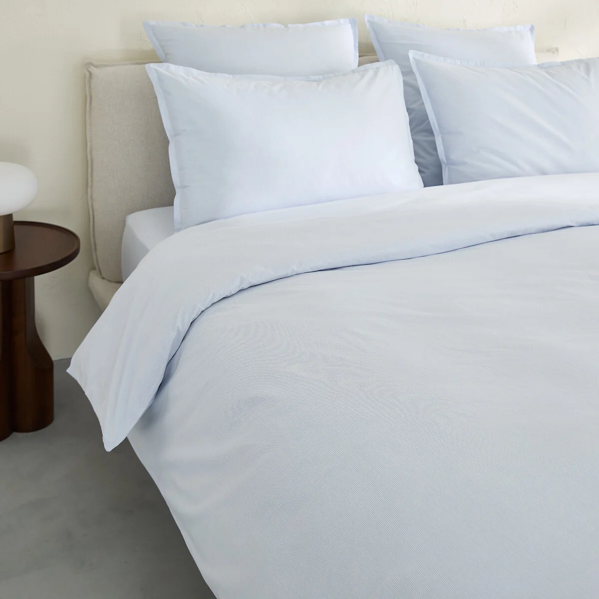 Sabbal Washed Cotton Percale 300 Thread Count Duvet Cover – image 2