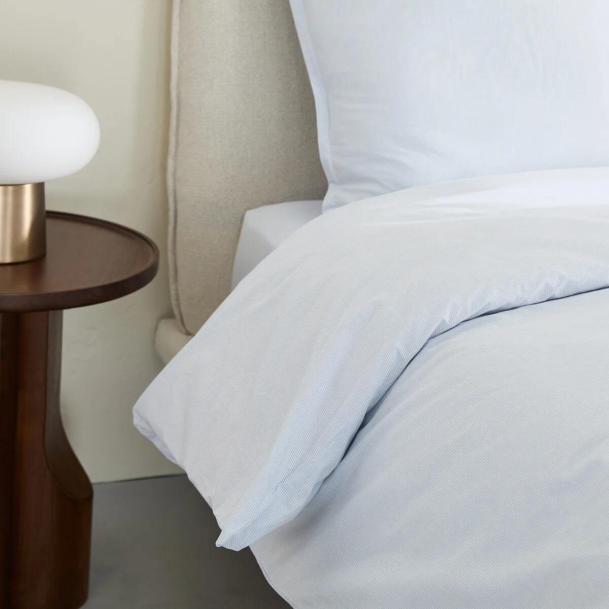 Sabbal Washed Cotton Percale 300 Thread Count Duvet Cover – image 5