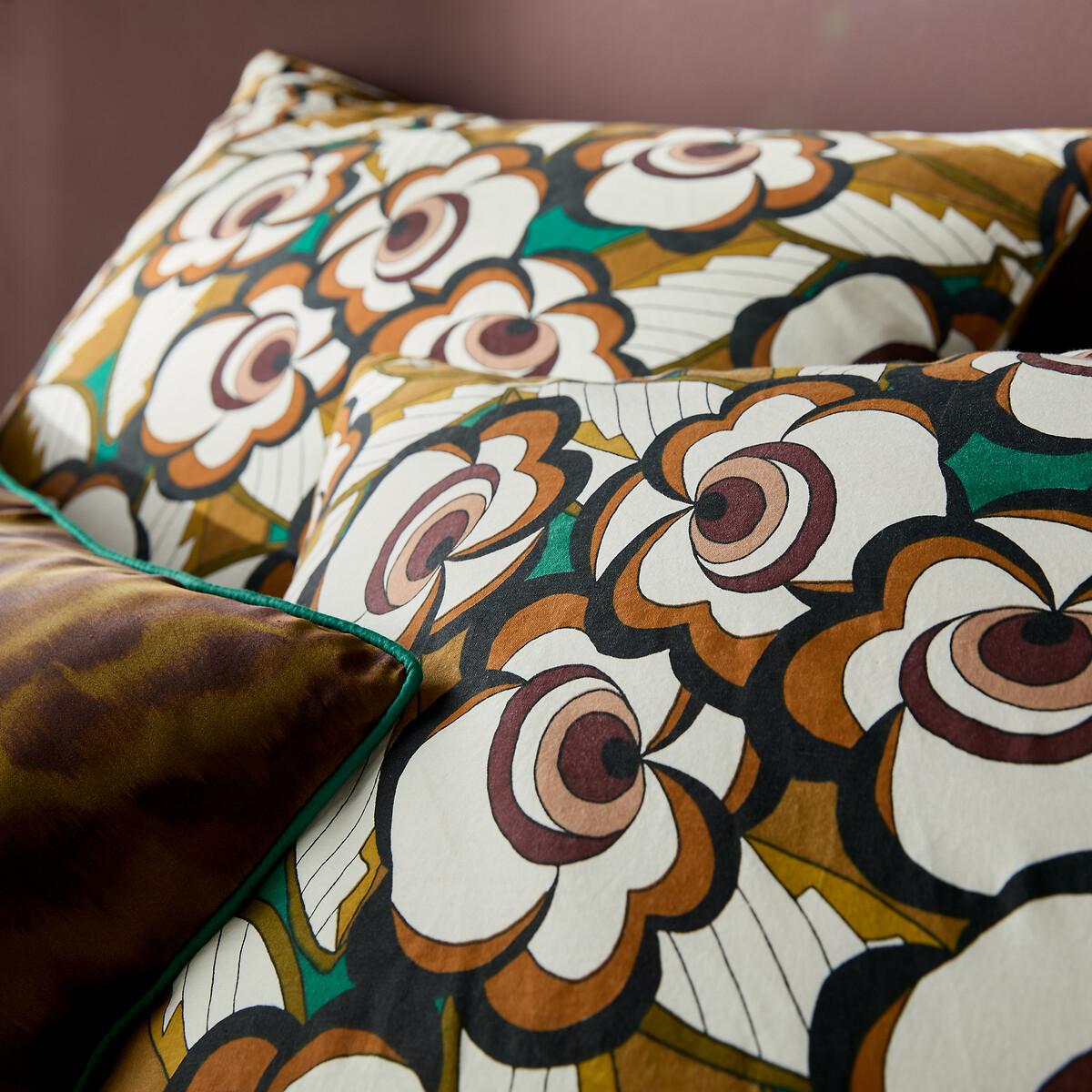 Lozano Graphic Floral 100% Washed Cotton Duvet Cover – image 4