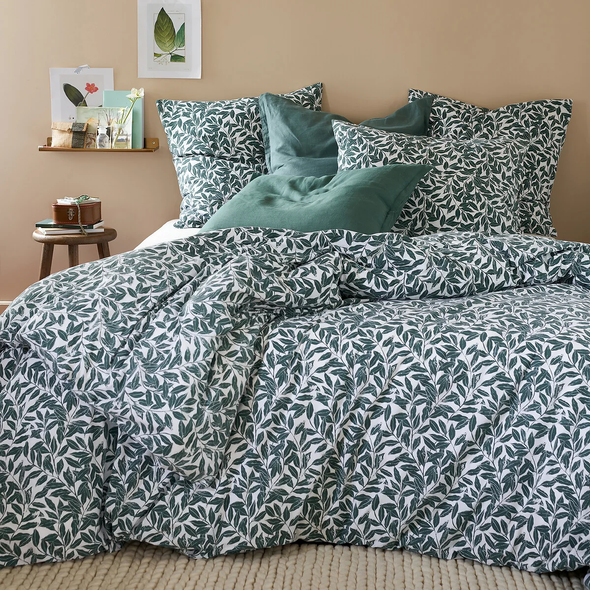 Feuillage Foliage 100% Washed Cotton Duvet Cover – image 1