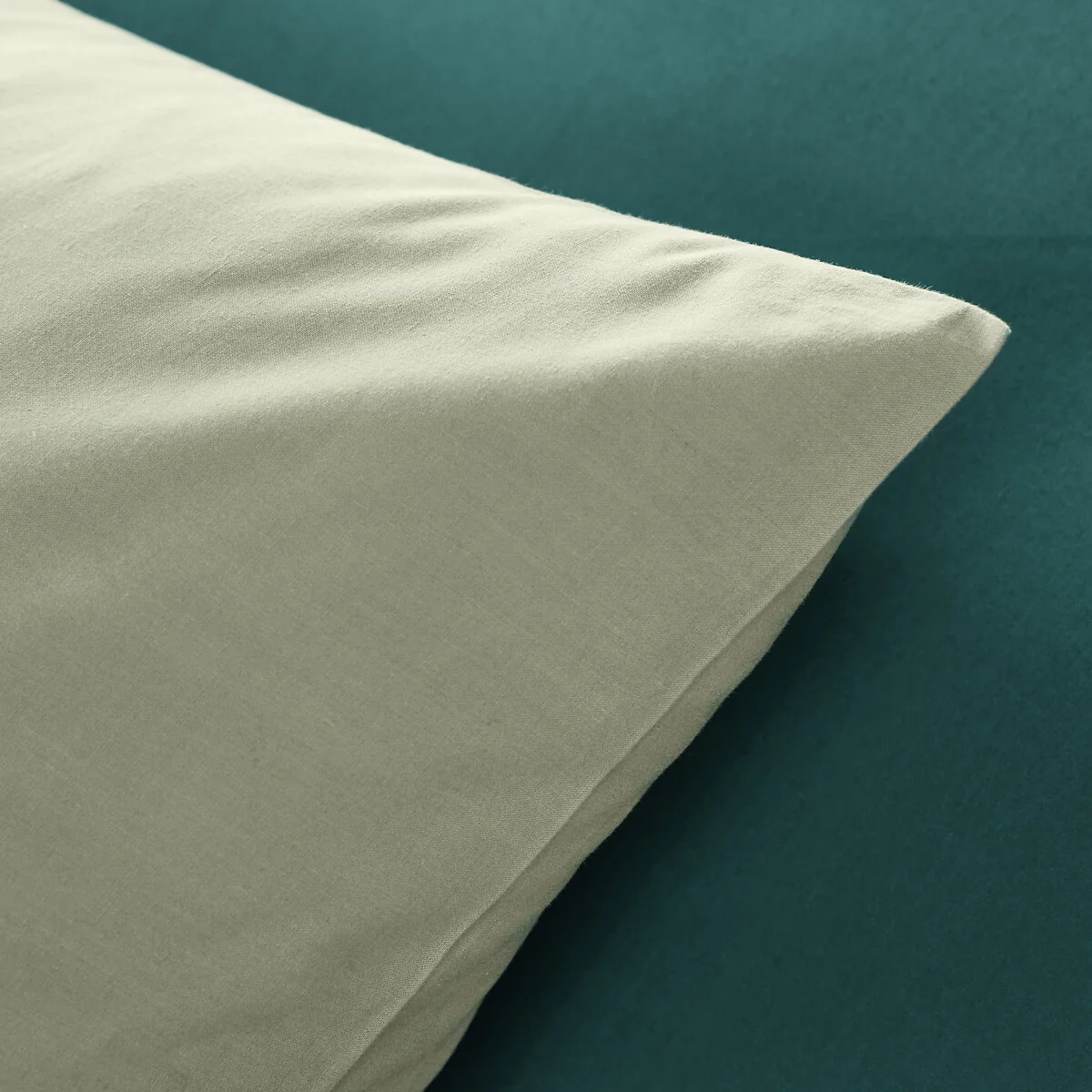 Plain 100% Organic Cotton Percale 200 Thread Count Duvet Cover – image 4