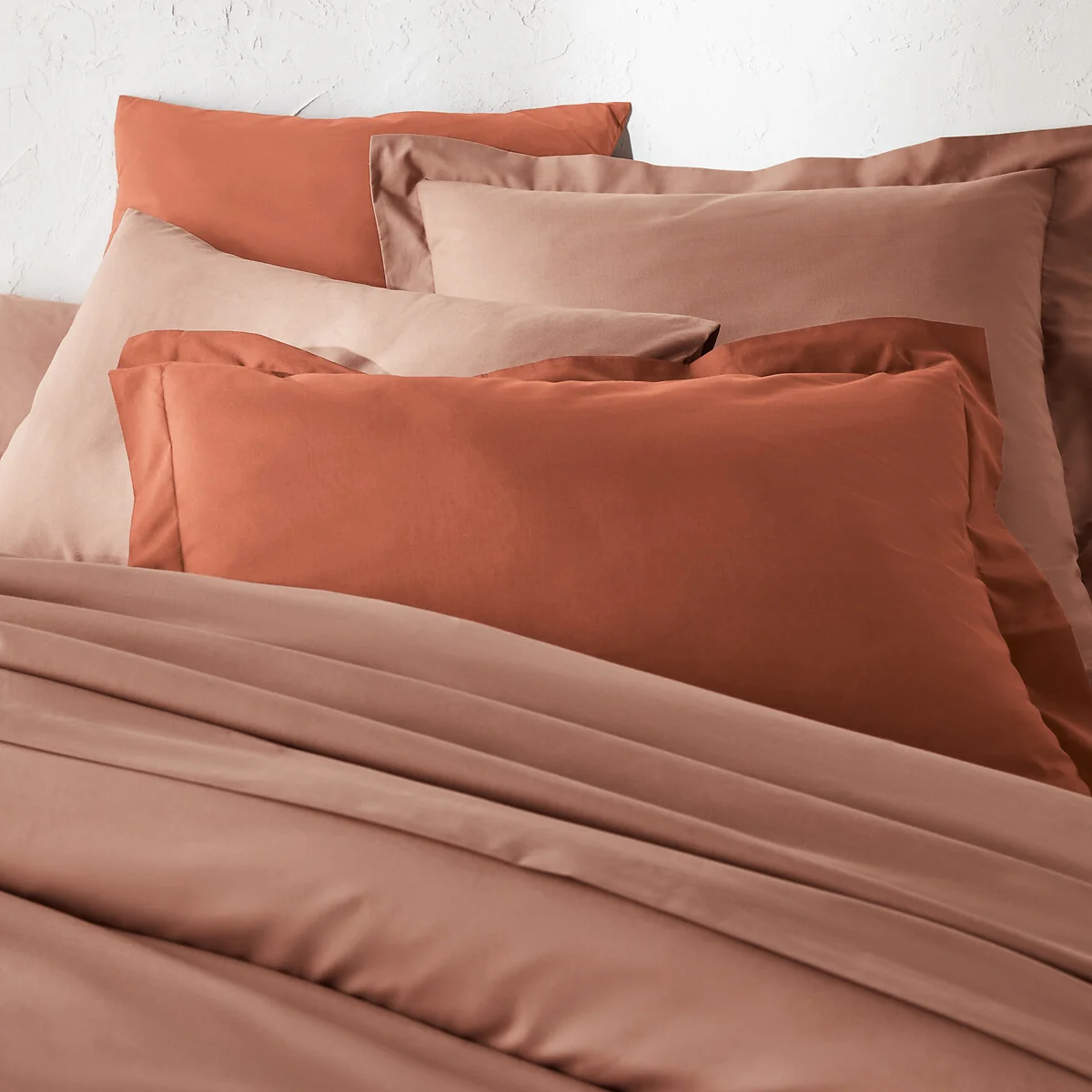 Scénario Plain 100% Cotton Zipped Duvet Cover – image 2