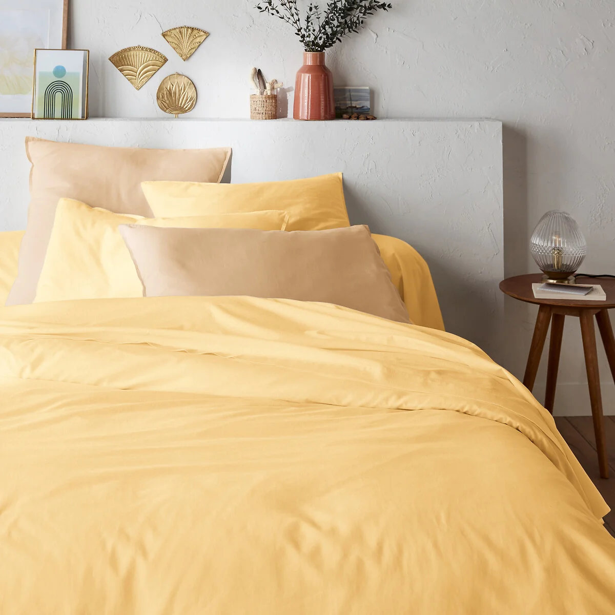 Scenario Plain 100% Washed Cotton Duvet Cover – image 1